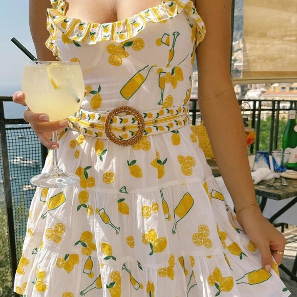 Show me Your Mumu Jolene Mini Dress-Limoncello size S - Picture 4 of 5